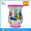 butterfly painting stained colored glass vases wholesale cheap